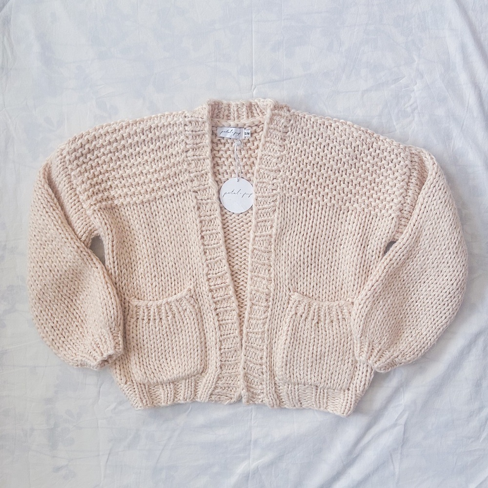 Petal + Pup Cable Knit Cardigan - BRAND NEW! (Size: S/M)